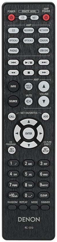 Denon DCD-1600NE zwart - afstandsbediening - CD speler