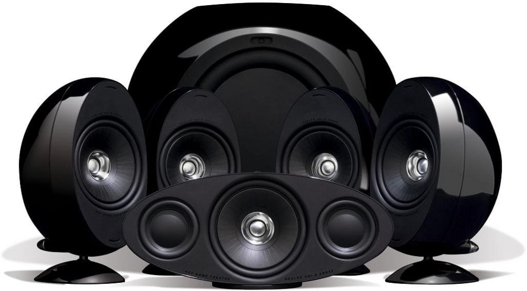 KEF KHT 3005 S.E. zwart hoogglans - Speaker set
