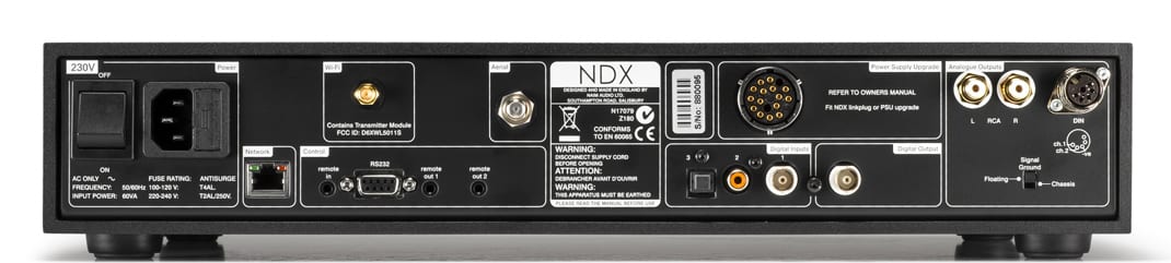 Naim NDX - achterkant - Audio streamer