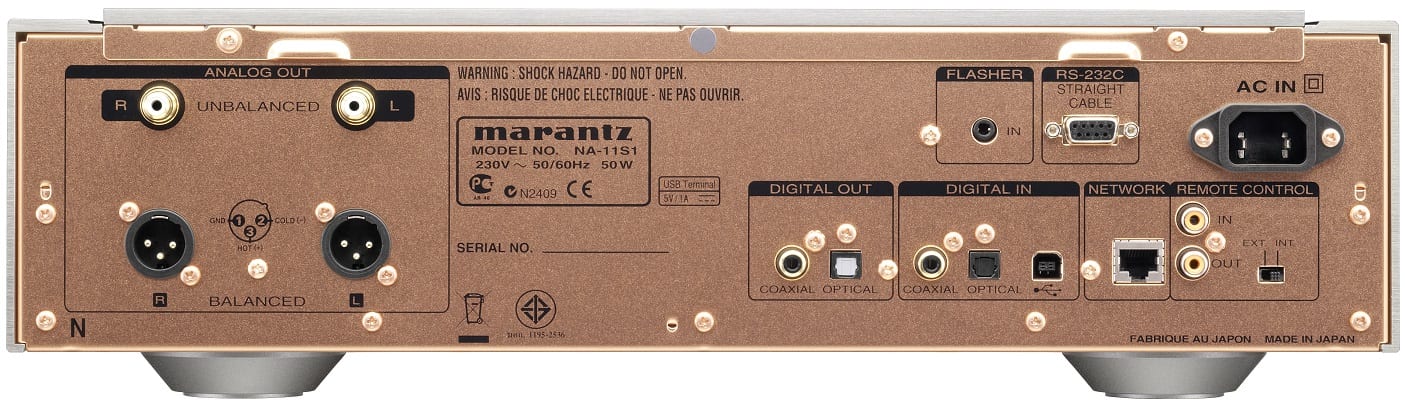 Marantz NA-11S1 zwart - achterkant - Audio streamer