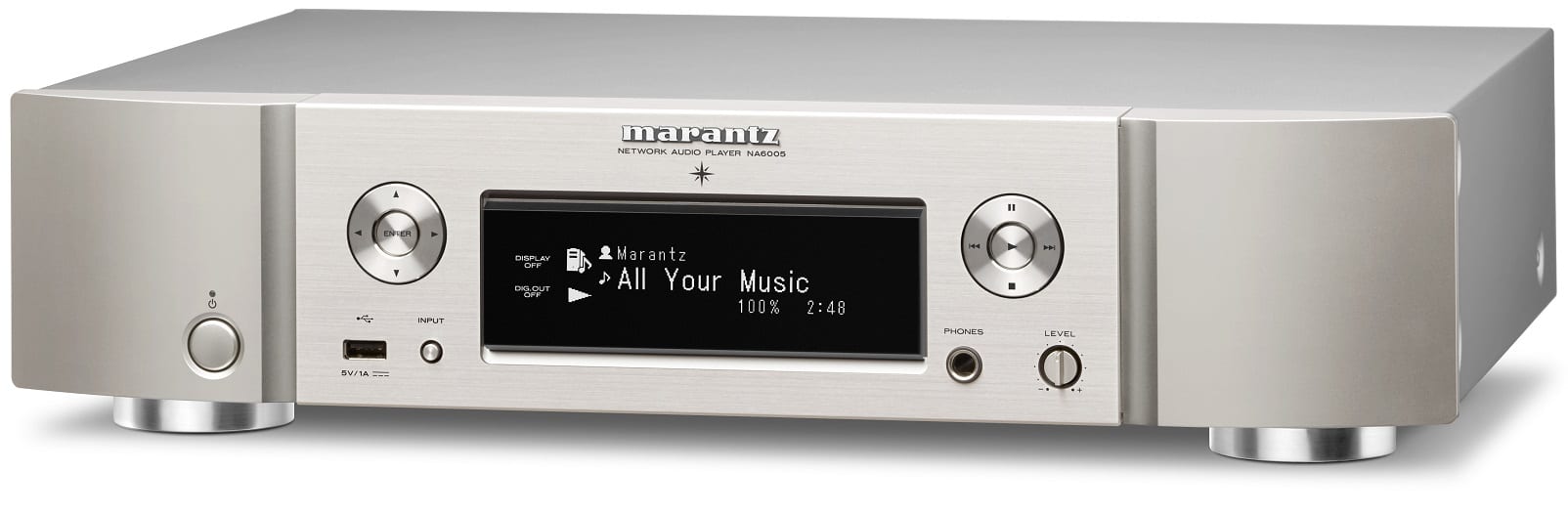 Marantz NA6005 zilver/goud - Audio streamer