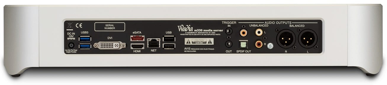 Wadia m330 - achterkant - Audio streamer