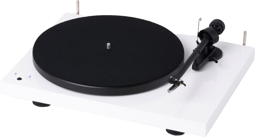 Pro-Ject Debut III Recordmaster (OM10) wit hoogglans - Platenspeler