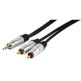 HQ HQA-S3458 stereo/mini-jack 5,0 m. - Aux kabel