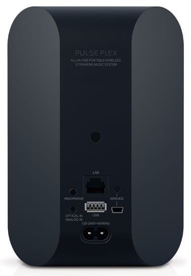 Bluesound Pulse Flex zwart - achterkant - Wifi speaker