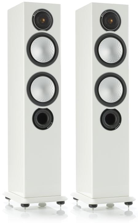 Monitor Audio Silver 6 wit hoogglans - Zuilspeaker