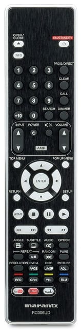 Marantz UD7007 zilver/goud - afstandsbediening - Blu ray speler