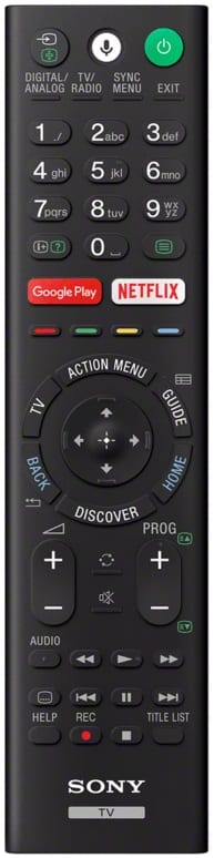 Sony KD-55XE8599 - afstandsbediening - Televisie
