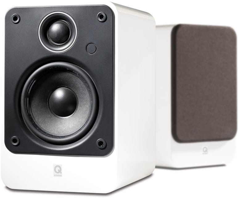 Q Acoustics 2020 wit hoogglans - Boekenplank speaker