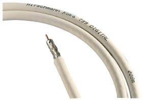 Hirschmann Koka 799 per meter wit - Coax kabel
