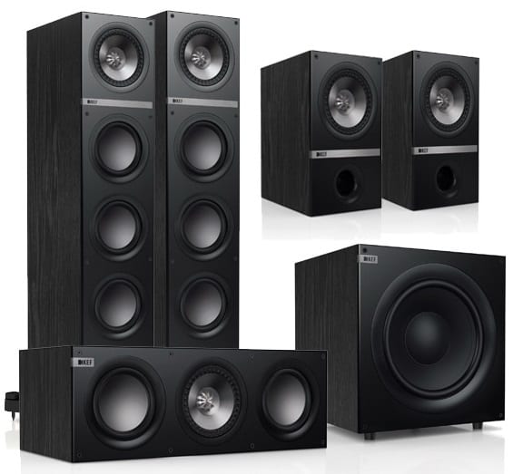 KEF Q700 5.1 zwart - Speaker set