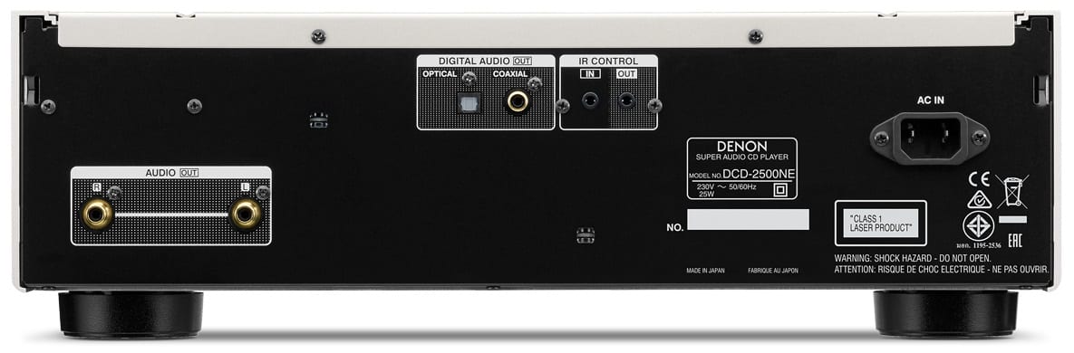 Denon DCD-2500NE - achterkant - CD speler