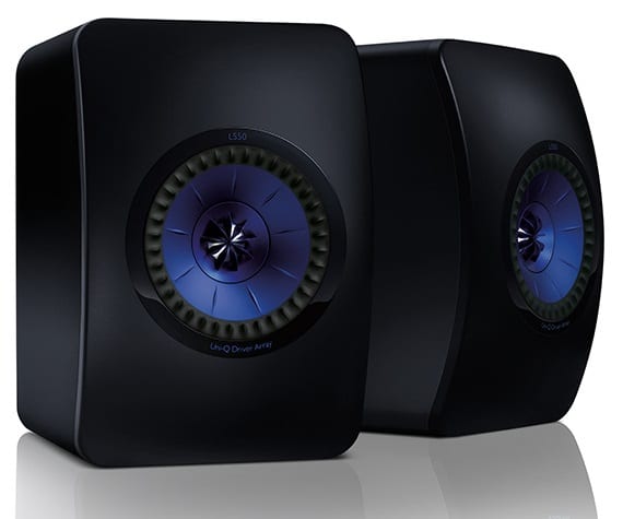 KEF LS50 frosted black - Boekenplank speaker