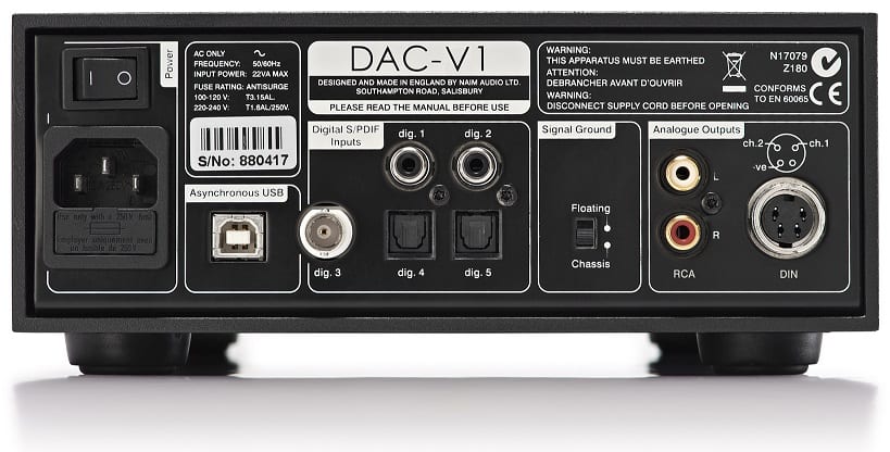 Naim DAC-V1 - achterkant - DAC