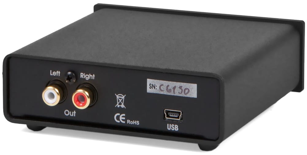 Pro-Ject USB Box S zwart - achterkant - DAC