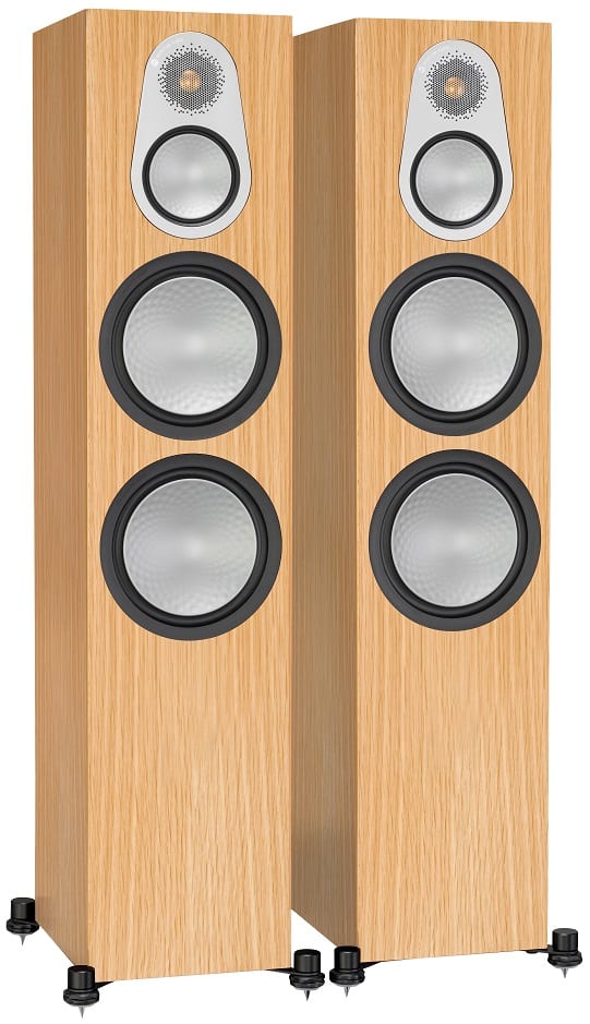 Monitor Audio Silver 500 6G natural oak - paar - Zuilspeaker