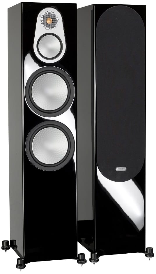 Monitor Audio Silver 500 6G zwart hoogglans - paar - Zuilspeaker