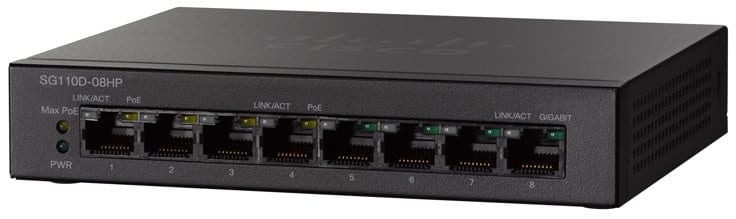 Cisco SG110D-08HP - Netwerk switch