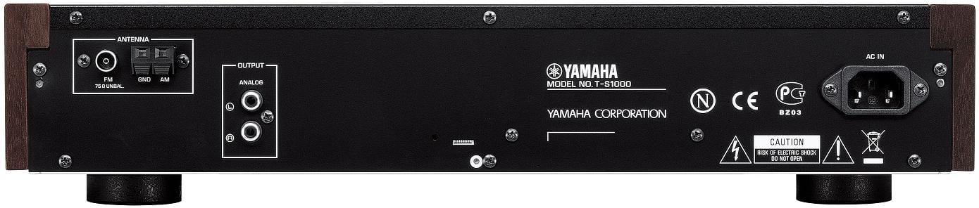 Yamaha T-S1000 zilver/zwart hoogglans - achterkant - FM tuner