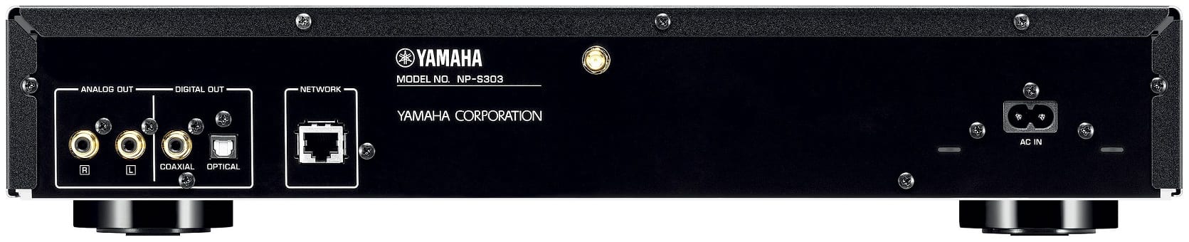 Yamaha NP-S303 zilver - achterkant - Audio streamer