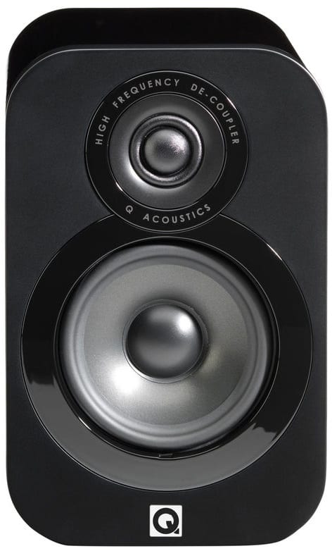 Q Acoustics 3010 zwart hoogglans - Boekenplank speaker