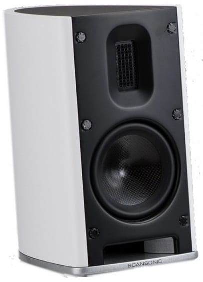 Scansonic MB-1 wit satijn - Boekenplank speaker
