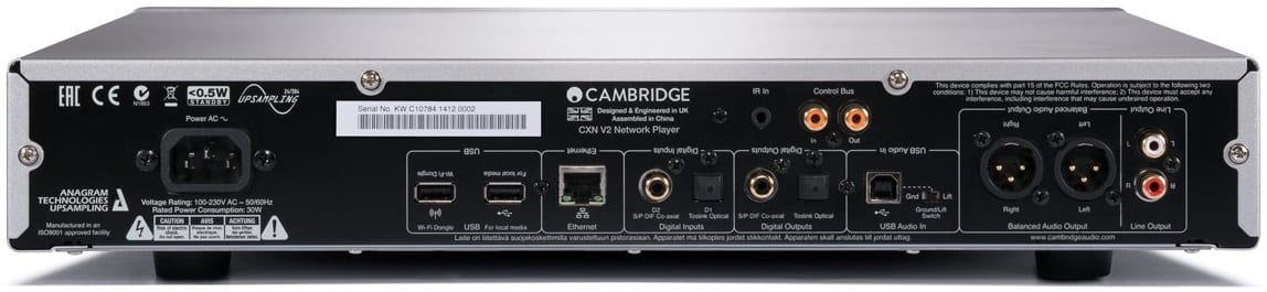 Cambridge Audio CXN V2 zilver - Audio streamer