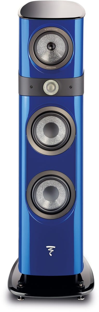 Focal Sopra N°3 blauw - frontaanzicht zonder grill - Zuilspeaker