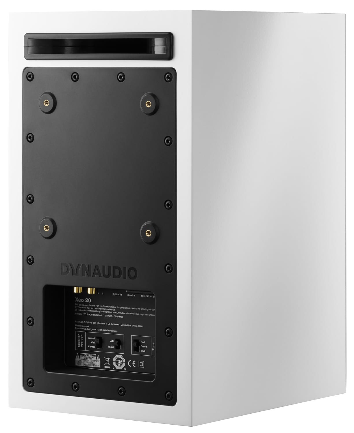 Dynaudio Xeo 20 wit satijn - achterkant - Actieve speaker