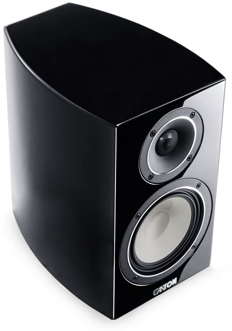 Canton Vento 826 zwart hoogglans - Boekenplank speaker