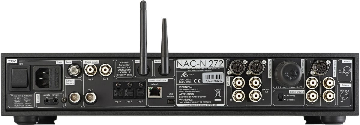 Naim NAC-N 272 - achterkant - Audio streamer