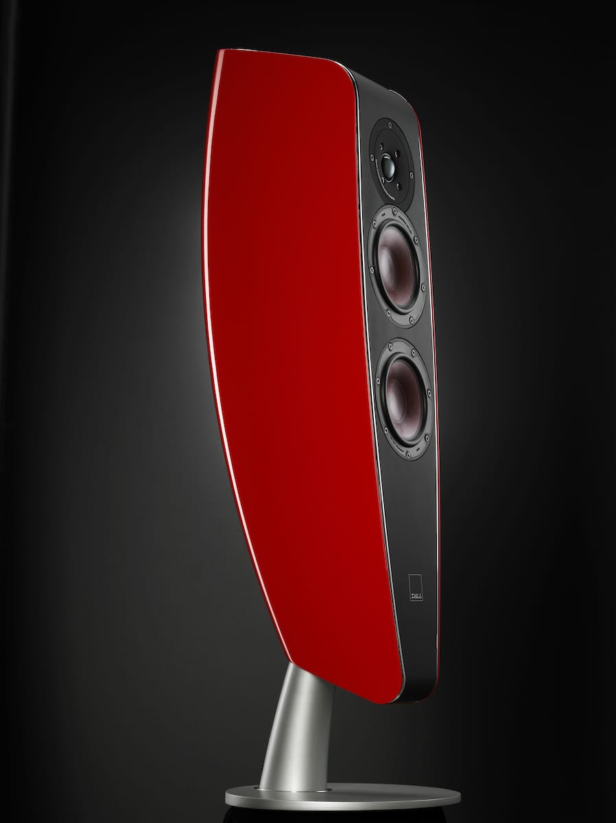Dali Fazon F5 rood hoogglans - beauty - Zuilspeaker