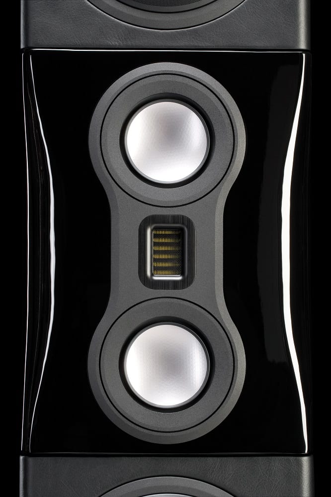 Monitor Audio Platinum PL500 II piano zwart - detail - Zuilspeaker