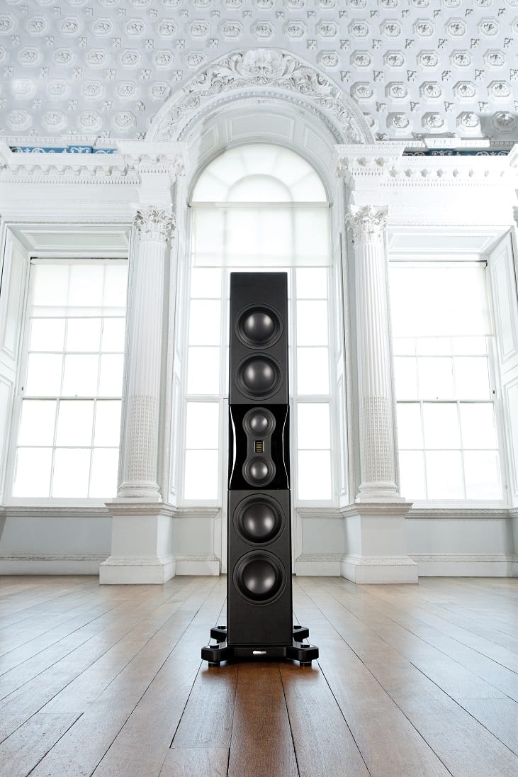 Monitor Audio Platinum PL500 II piano zwart - lifestyle - Zuilspeaker