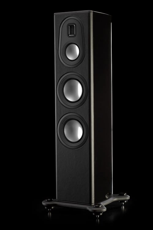 Monitor Audio Platinum PL200 II piano zwart - beauty - Zuilspeaker