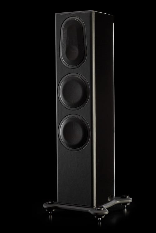 Monitor Audio Platinum PL200 II piano zwart - beauty - Zuilspeaker