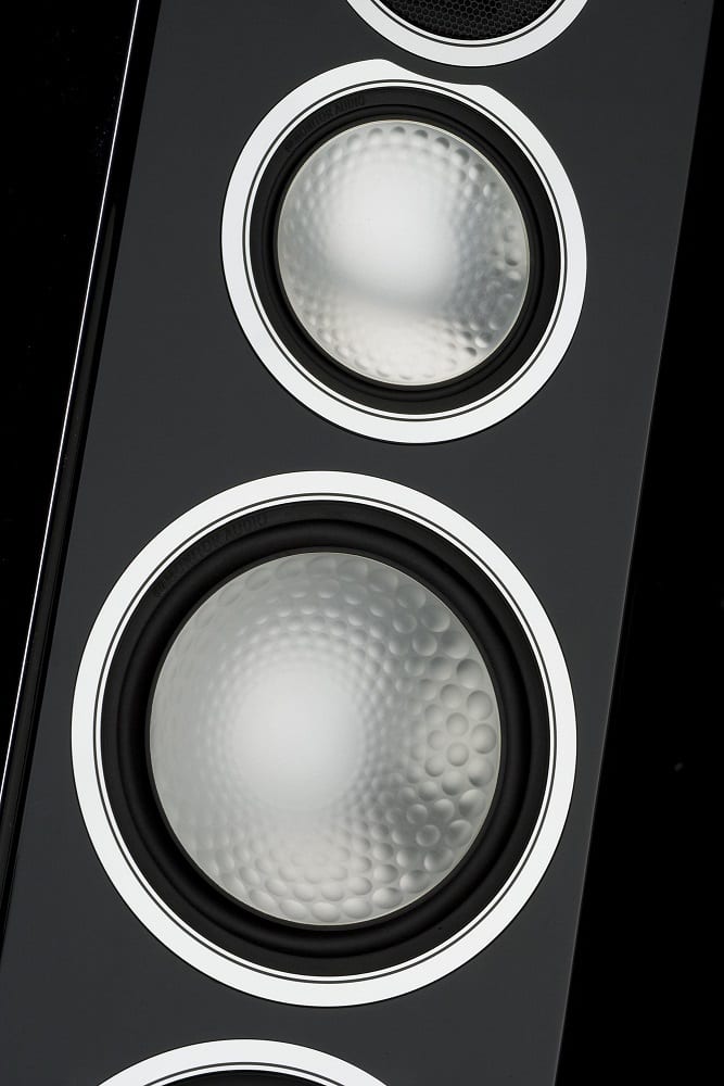 Monitor Audio Gold 300 zwart lak - detail - Zuilspeaker