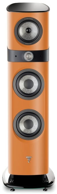 Focal Sopra 3 oranje - frontaanzicht zonder grill - Zuilspeaker