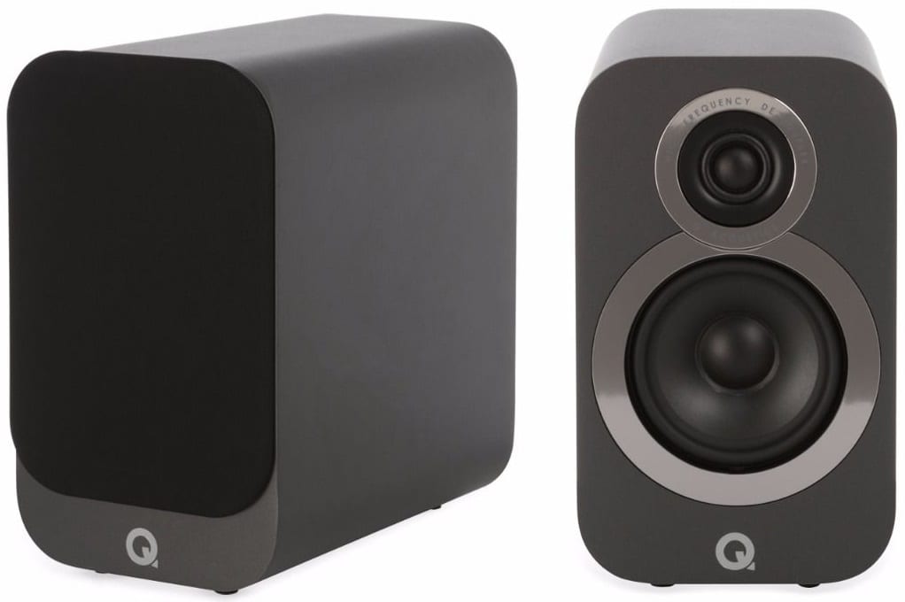 Q Acoustics 3010i grijs - paar - Boekenplank speaker