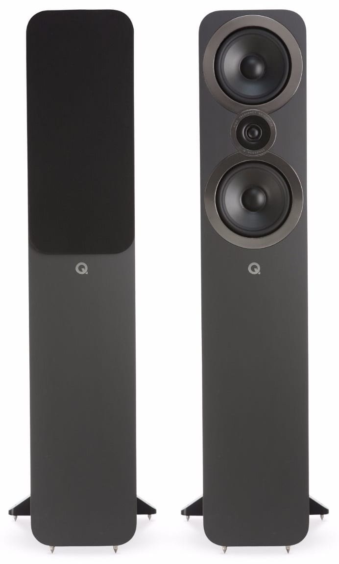 Q Acoustics 3050i grijs - paar - Zuilspeaker