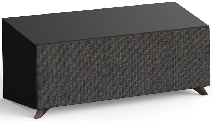 Jamo Studio S 83 CEN zwart - zij frontaanzicht met grill - Center speaker