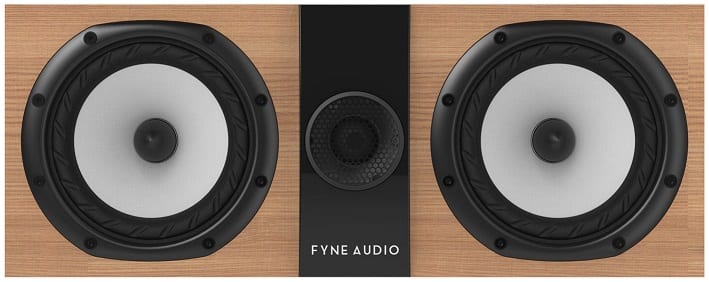 Fyne Audio F300C light oak - frontaanzicht zonder grill - Center speaker