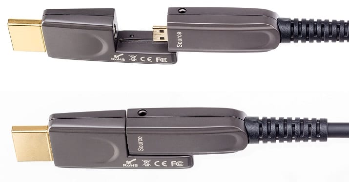 Inakustik HDMI-Micro 2.0 optical fiber cable 10,0 m. - connectoren - HDMI kabel