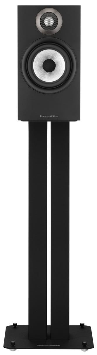 Bowers & Wilkins 607 zwart - frontaanzicht zonder grill - Boekenplank speaker