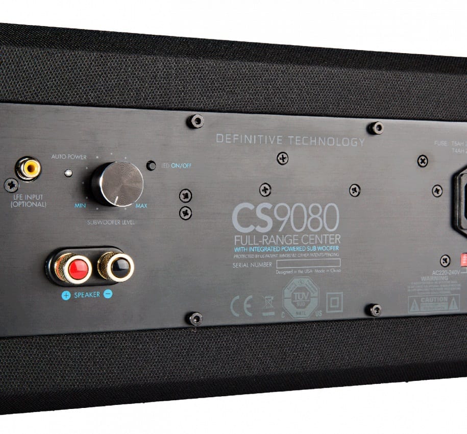Definitive Technology CS9080 - aansluitingen - Center speaker