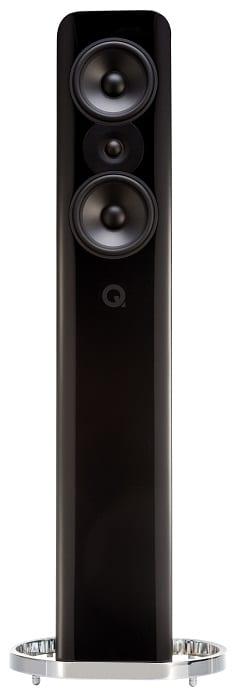 Q Acoustics Concept 500 zwart hoogglans - frontaanzicht - Zuilspeaker