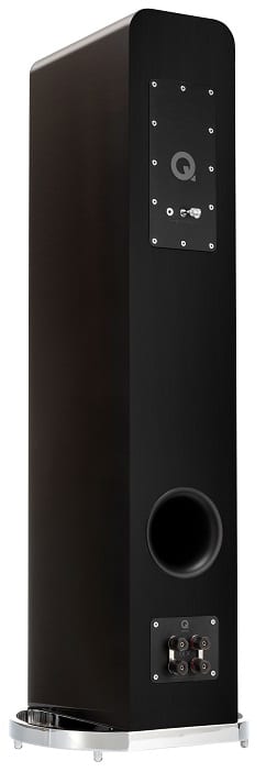 Q Acoustics Concept 500 zwart hoogglans - achteraanzicht - Zuilspeaker