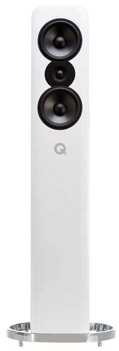 Q Acoustics Concept 500 wit hoogglans - frontaanzicht - Zuilspeaker