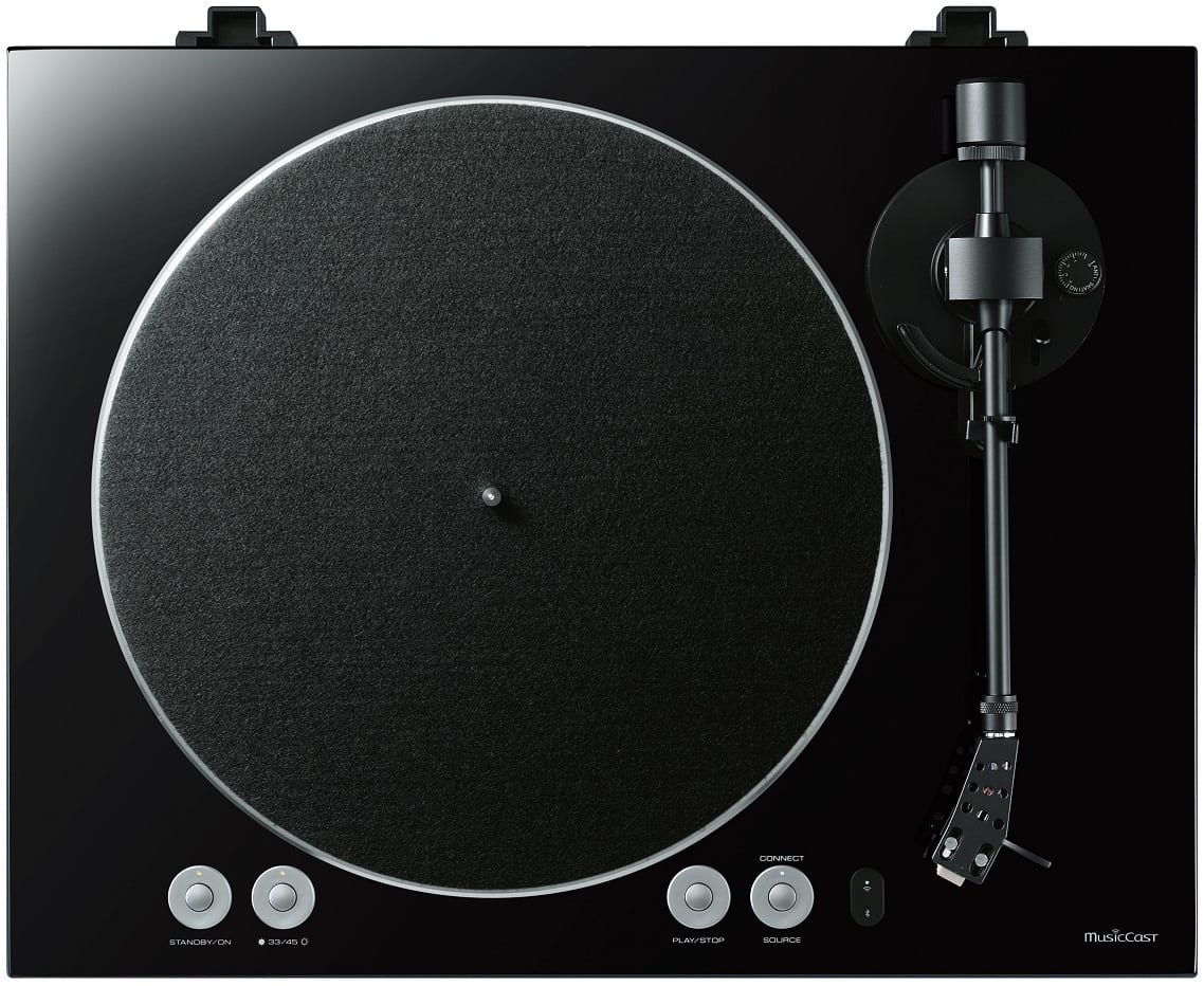 Yamaha MusicCast Vinyl 500 zwart - bovenaanzicht - Platenspeler