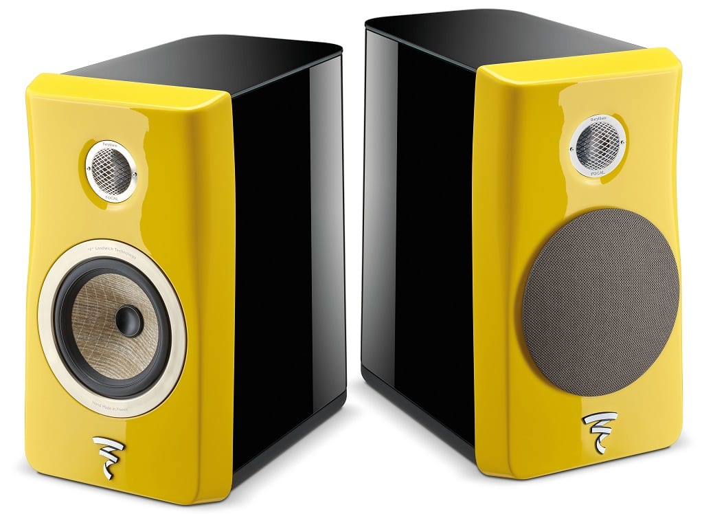 Focal Kanta N°1 black hg / yellow hg - paar - Boekenplank speaker